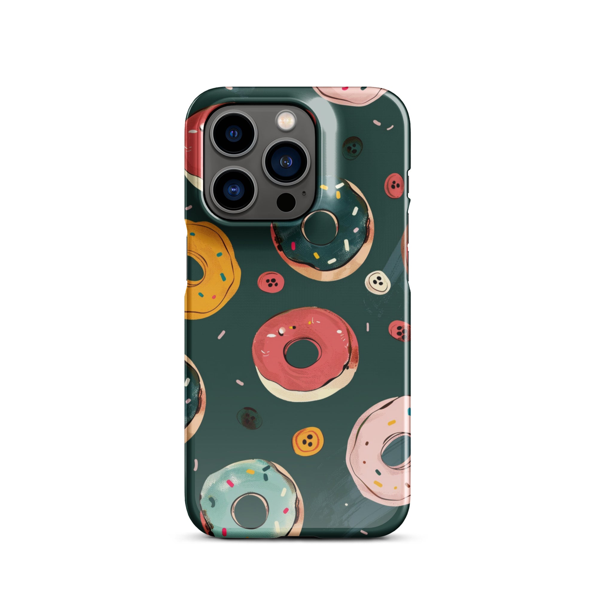 Premium Donut Snap Case for iPhone 14/13/12/11 Pro Max XR - Cute Protective Phone Cover with Shock Absorption - Perfect for Everyday Use, Travel & Gift Giving