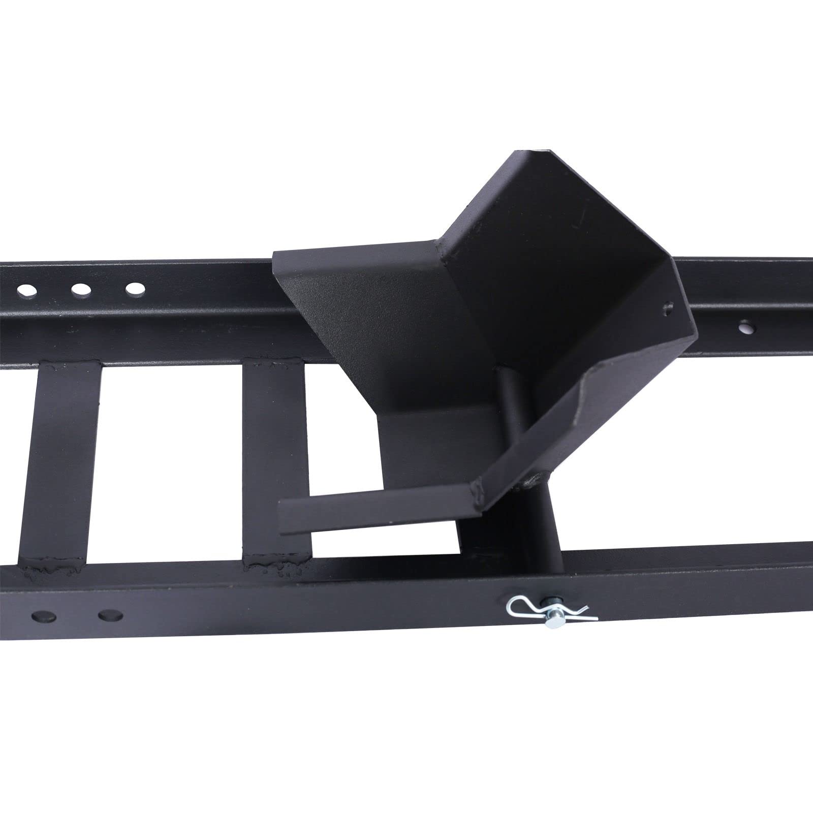 Heavy Duty Adjustable Motorcycle Wheel Chock Stand - 1800 Lbs Weight Capacity, Universal Fit for Dirt Bikes, Cruisers & Sport Bikes (Black) - Perfect for Garage Storage, Transport & Maintenance