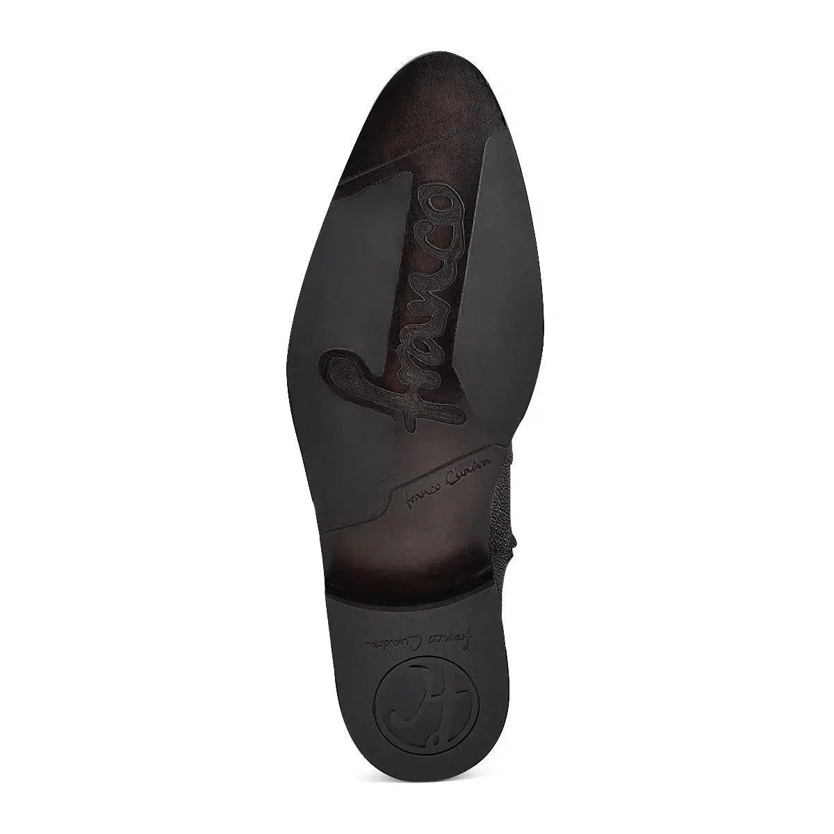 Franco Cuadra Men's Black Casual Stingray Skin Ankle Boots - 827MTTS - Stylish & Comfortable for Everyday Wear, Office, and Night Out