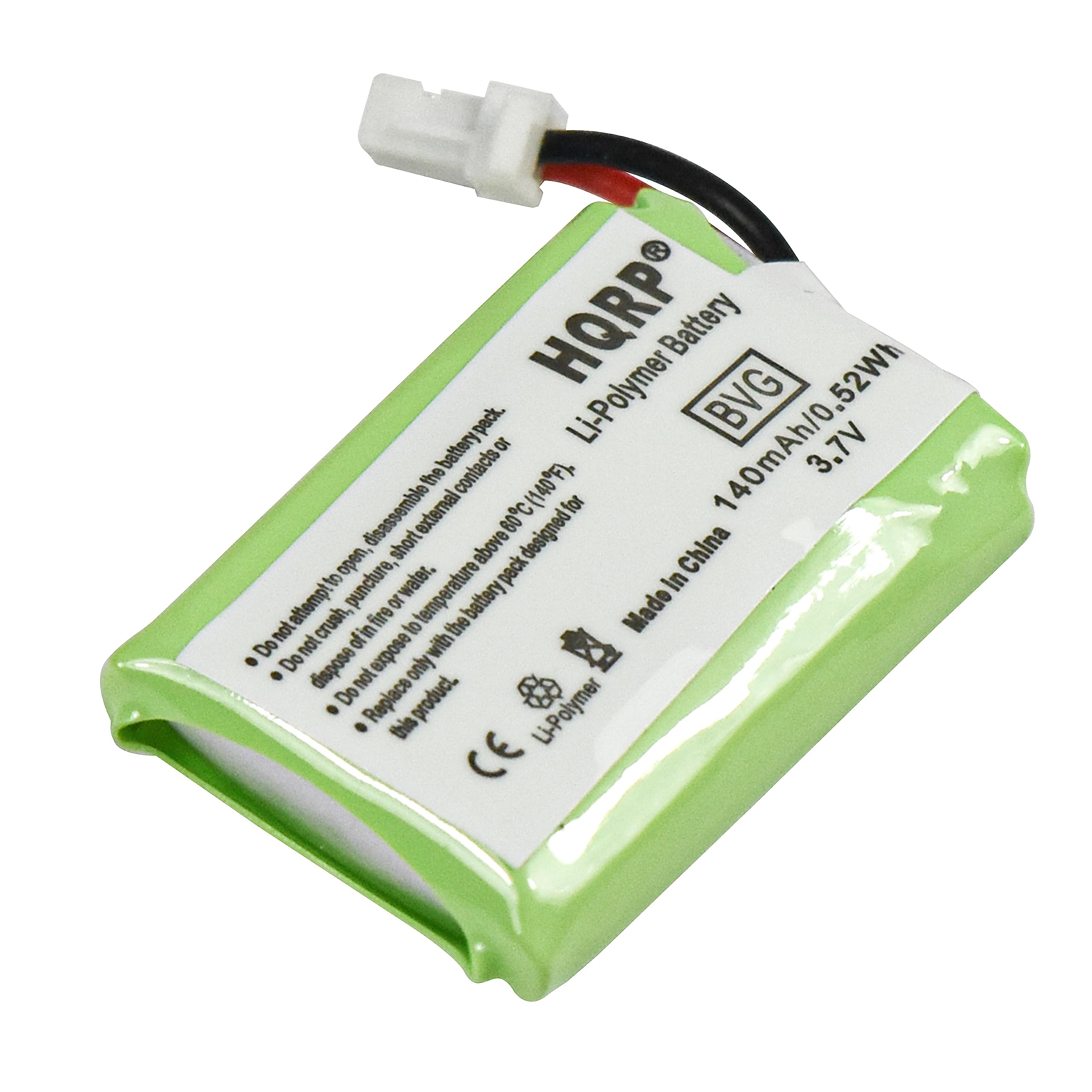 HQRP 140mAh Replacement Battery for Plantronics CS540 CS530 CS540A 86180-01 Wireless Headset - Compatible with 84479-01 Savi CS540 - Long-Lasting Power for Office, Call Center & Remote Work