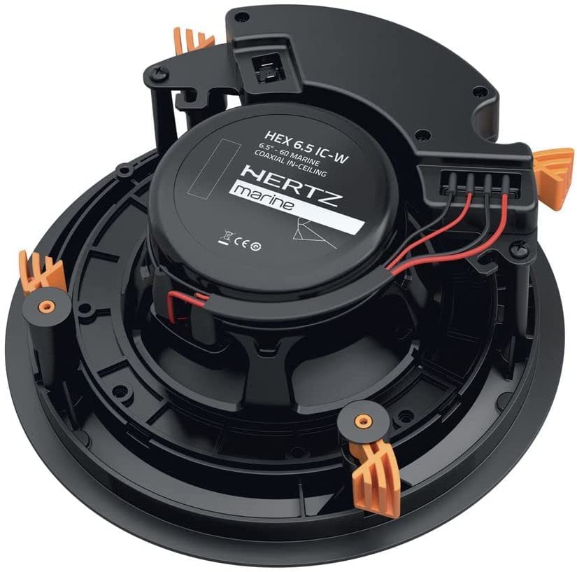 Hertz HEX-65-IC-W 6.5 Inch 6 Ohm In-Ceiling Coaxial Speaker (White) - Single Unit - Perfect for Home Theater & Background Music Systems