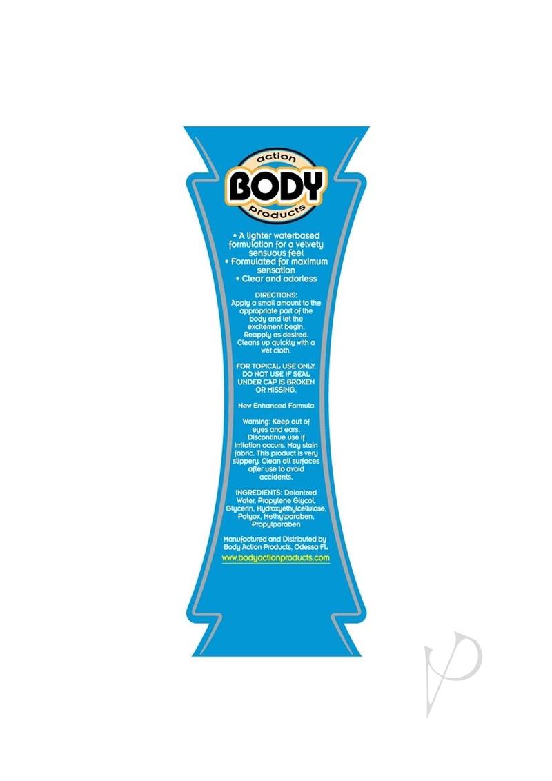 Body Action Ultra Glide Water Based Personal Lubricant - 8.5 oz Long Lasting & Hypoallergenic Lube for Couples, Sensitive Skin & Intimate Use - Perfect for Massage, Toys & Enhanced Comfort