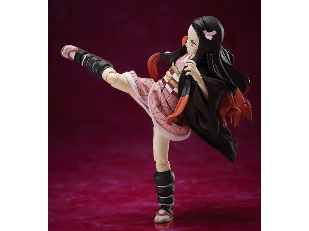 Aniplex BUZZmod 1/12 Demon Slayer: Kimetsu no Yaiba Nezuko Kamado Collectible Action Figure - Perfect for Anime Fans, Display & Cosplay Props