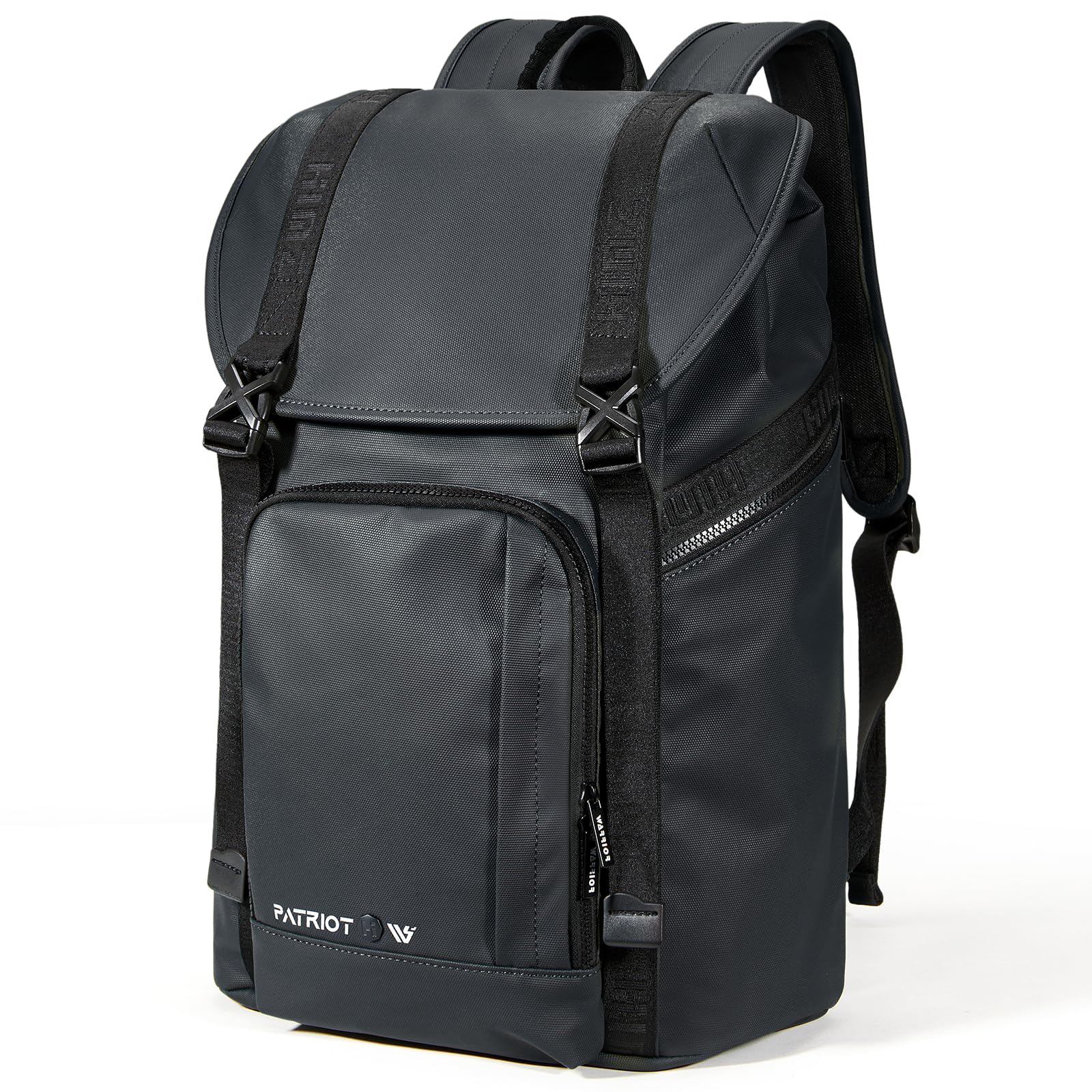 Men's Black Heavy Duty Laptop Backpack for Work & Travel - Water Resistant 16-Inch Computer Backpack - Durable Daypack for College, Office & Commuting - Perfect for Business Professionals & Students