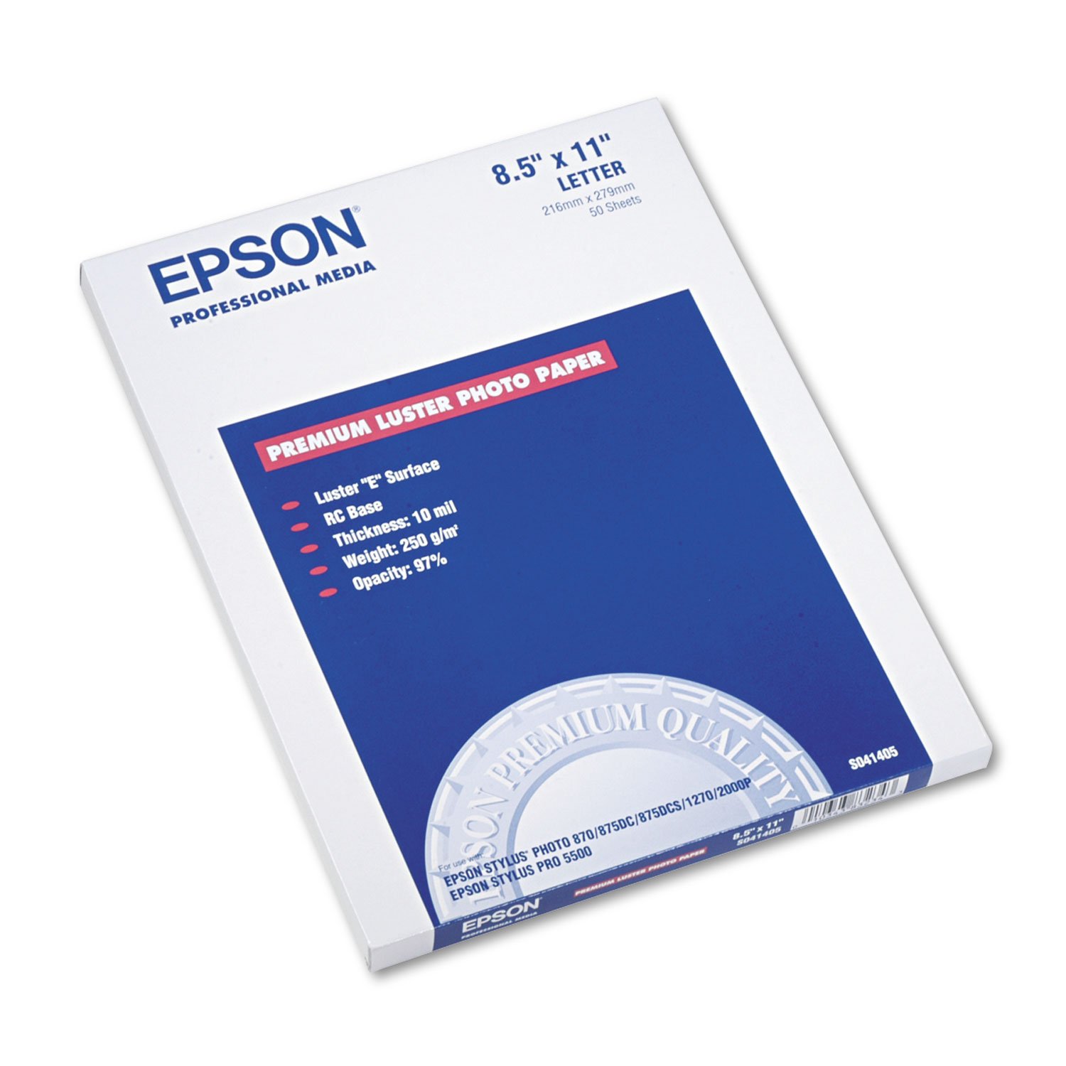 EPSS041405 Ultra Premium Glossy Photo Paper - High-Quality 8.5x11 Inch for Inkjet Printers - Perfect for Photo Printing, Scrapbooking & Professional Photography Projects