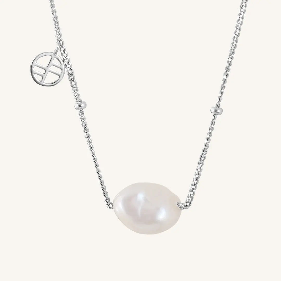 Elegant Dove Pearl Necklace for Women - 18K Gold Plated Freshwater Pearl Pendant - Perfect for Weddings, Anniversaries & Special Occasions