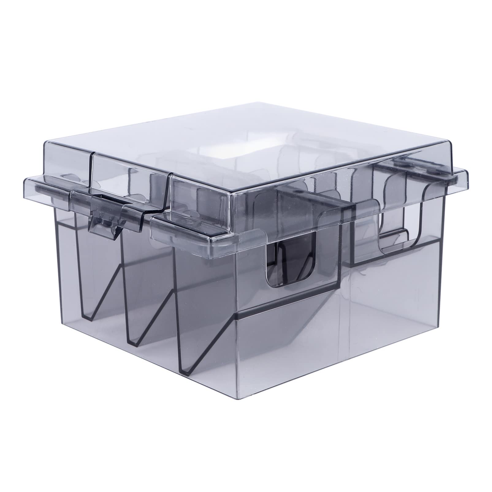 Professional Grey Plastic Blade Organizer - Barber Comb Storage Box Holds 10 Blades | Perfect for Salon, Barbershop & Home Grooming Organization