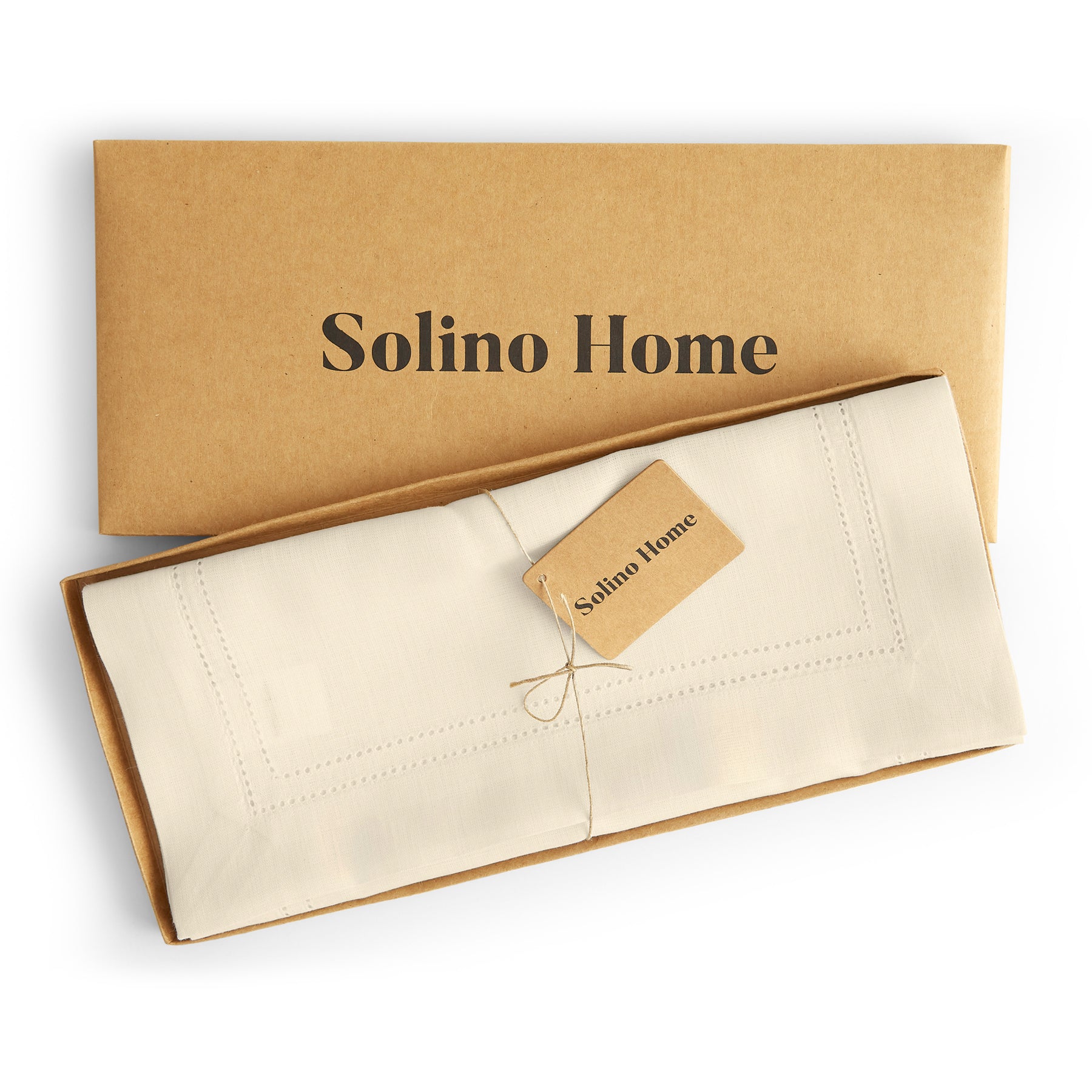 Premium Linen Double Hemstitch Table Runner - Elegant Dining Decor for Weddings, Parties & Home Decor