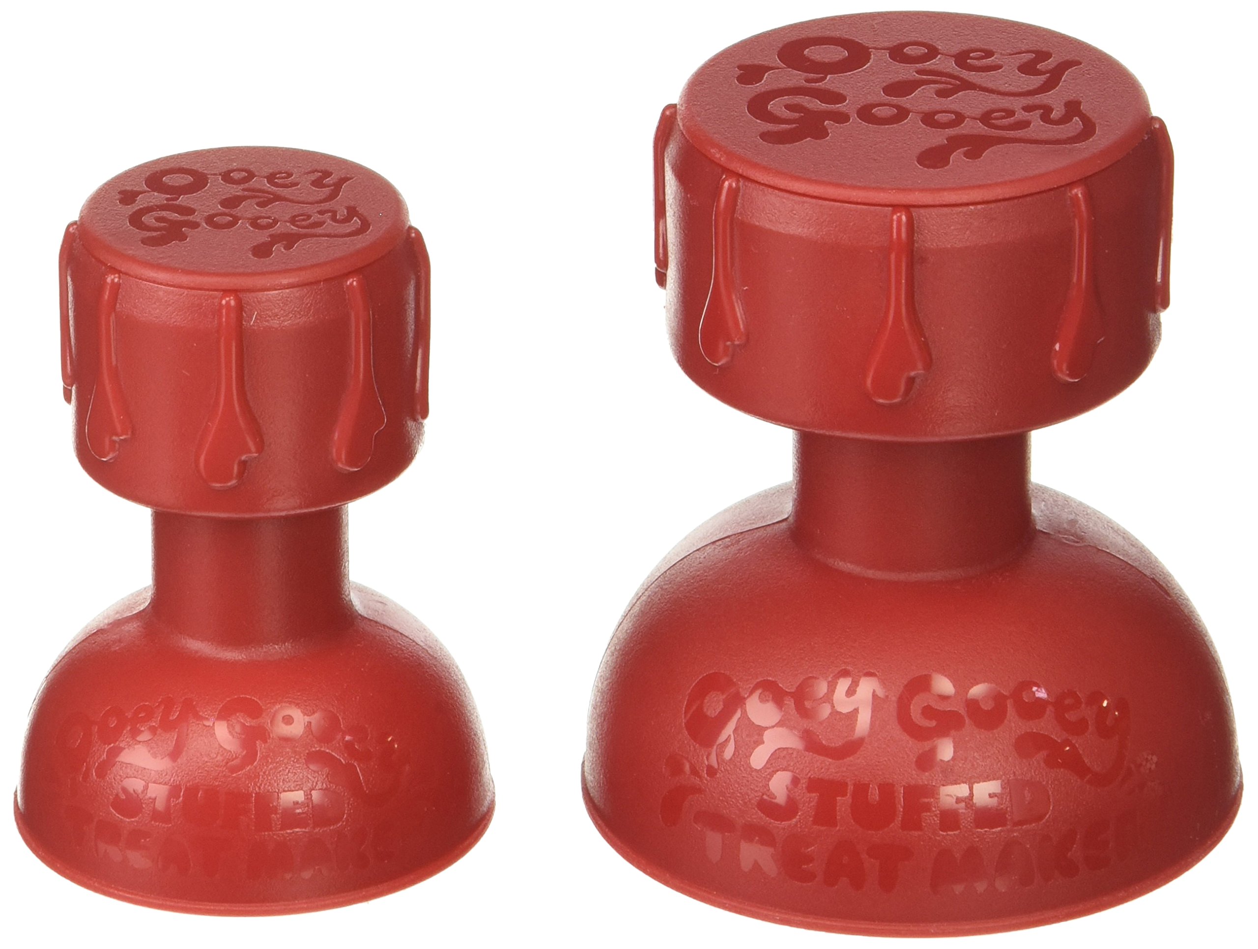 Norpro Ooey Gooey Stuffed Treat Maker Set of 2 - Red Non-Stick Dessert Press for Stuffed Cookies, Pancakes & Pastries - Perfect for Home Baking & Party Treats