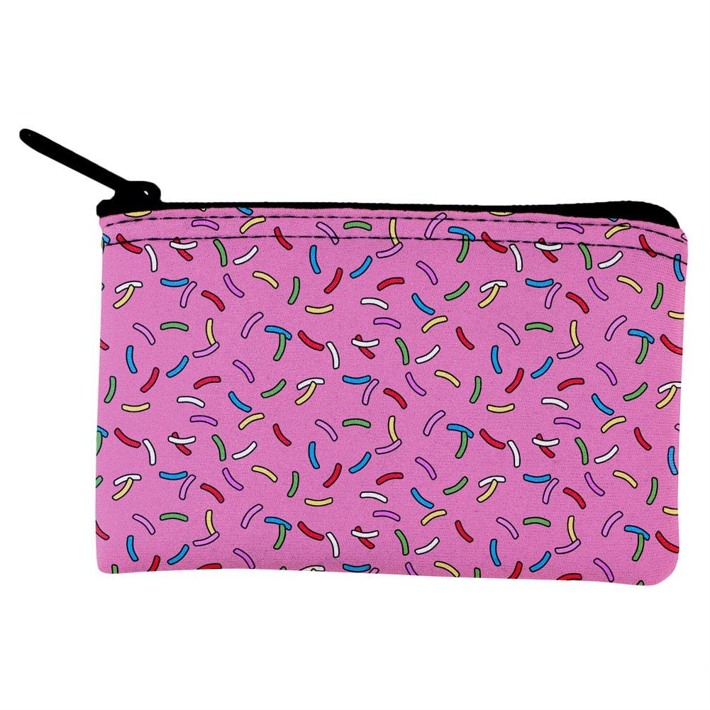 Colorful Rainbow Sprinkles Coin Purse for Women - Cute Zipper Wallet for Cash, Cards & Change - Perfect for Parties, Gifts & Everyday Use