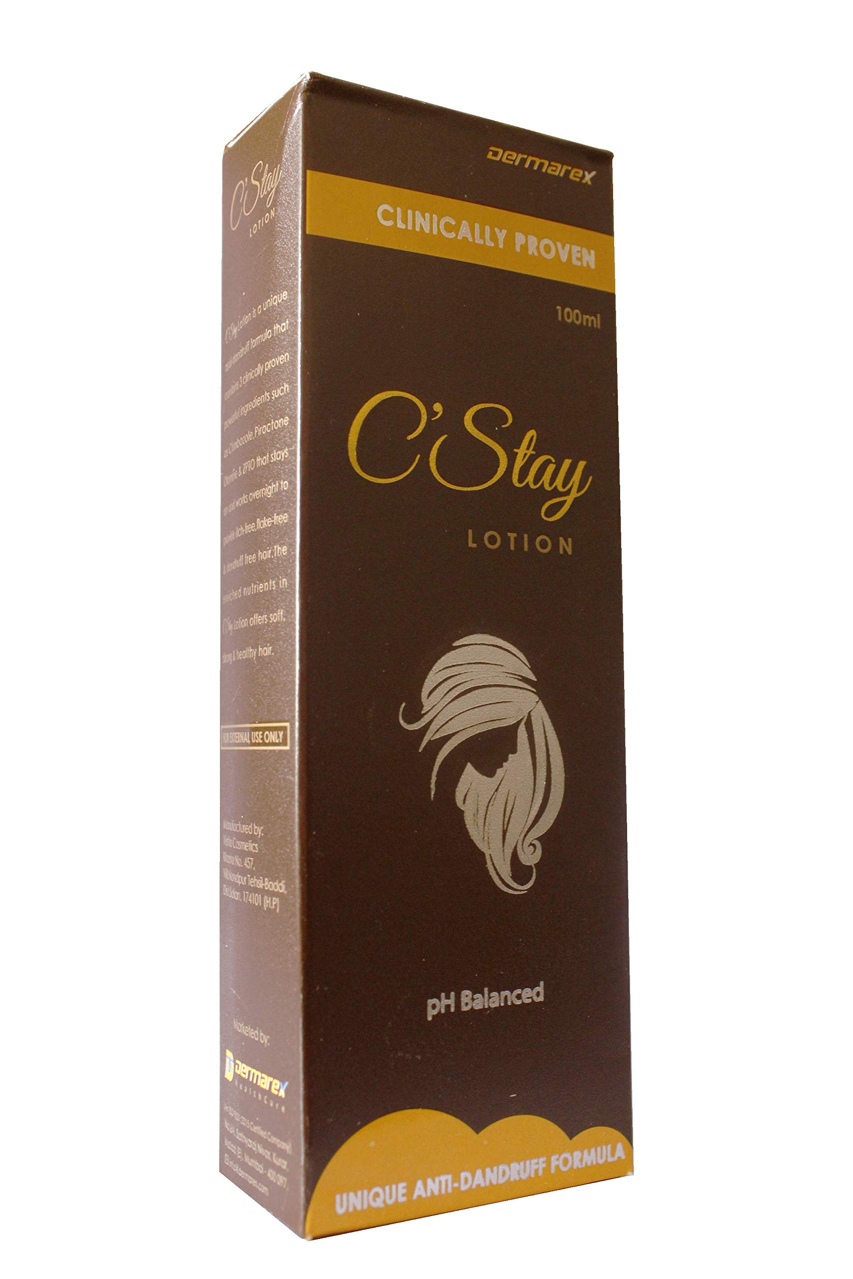 Cstay Anti Dandruff Overnight Lotion (100ml) - Scalp Treatment for Men & Women | Fast Relief for Itchy, Flaky Scalp | Perfect for Nighttime Use & Travel