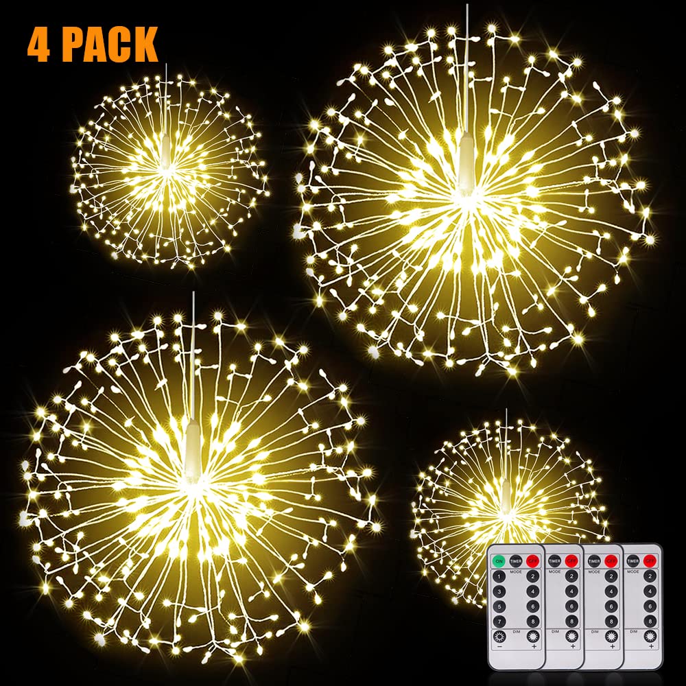 Fairy Christmas String Lights - 200 LED, 8 Modes, Remote Control for Indoor Outdoor Decor