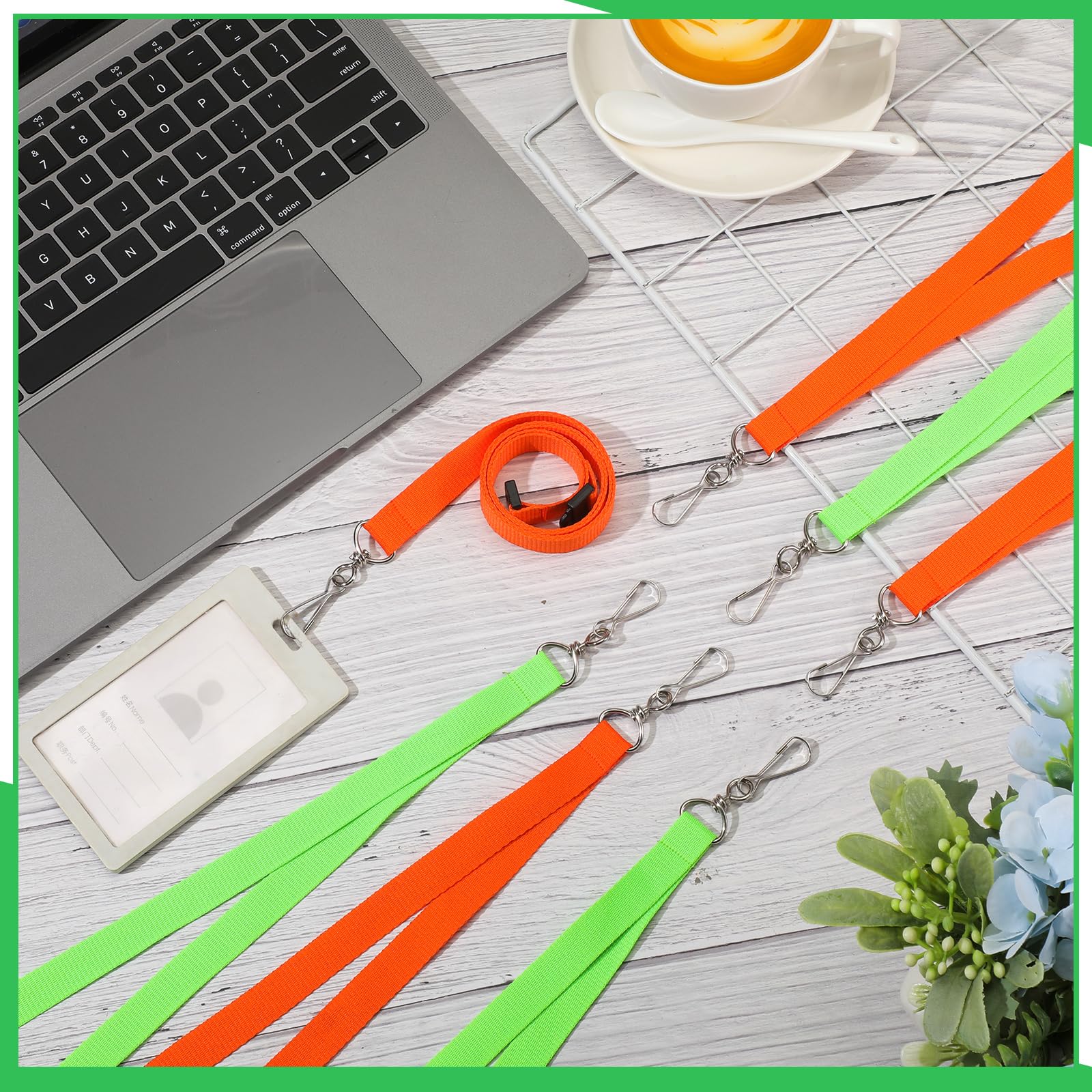Breakaway Lanyards with J Hook - Bulk ID Badge Holders for Work & Events