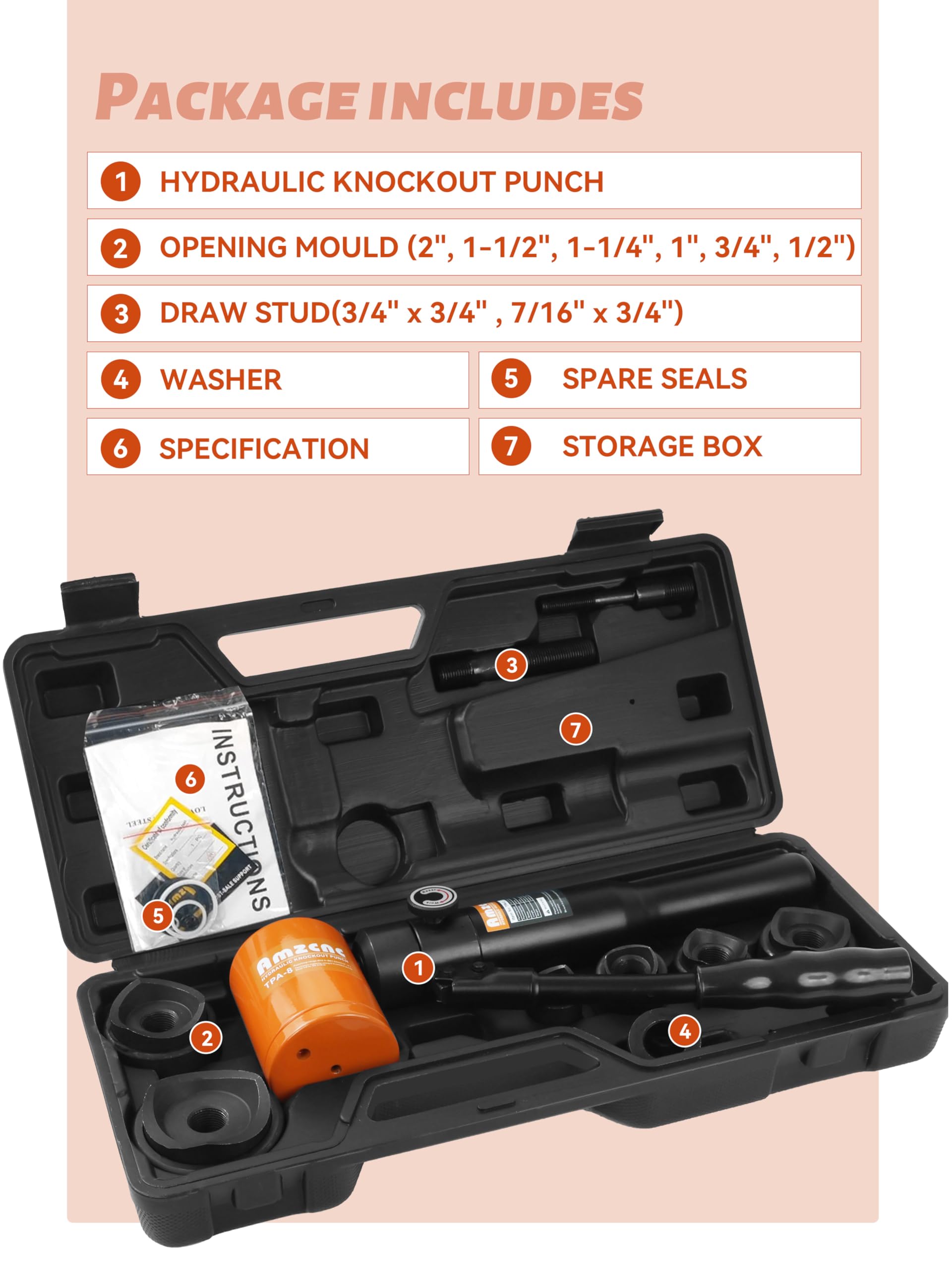 **Hydraulic Knockout Punch Kit 1/2