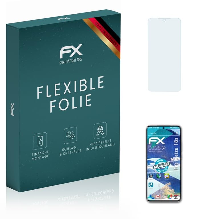 Meizu 18s Screen Protector - 3 Pack Ultra Clear Flexible Tempered Glass Film | HD Touchscreen Protection for Daily Use, Gaming & Work
