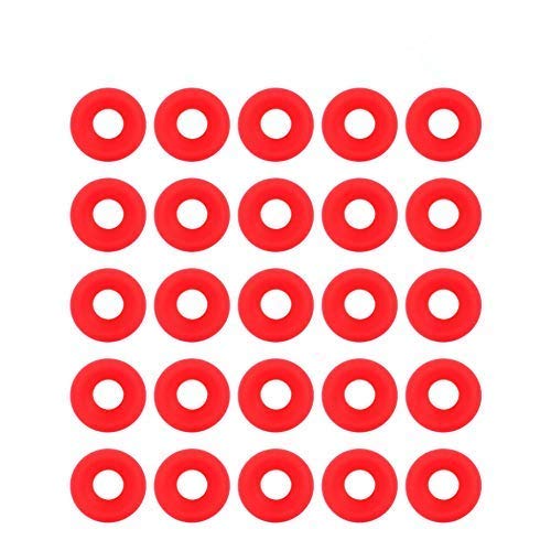25 Pcs Silicone Rubber Grolsch Gaskets - Replacement Washers for Swing Top Bottles - Home Brew Beer & Soda Bottle Seals - Perfect for Home Brewing, Kombucha Making and Craft Beverage Storage