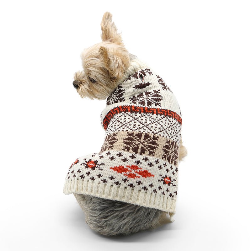 Cozy Fair Isle Sweater for Women - Warm Nordic Knit Pullover with Classic Snowflake Pattern - Perfect for Winter Holidays & Casual Outfits