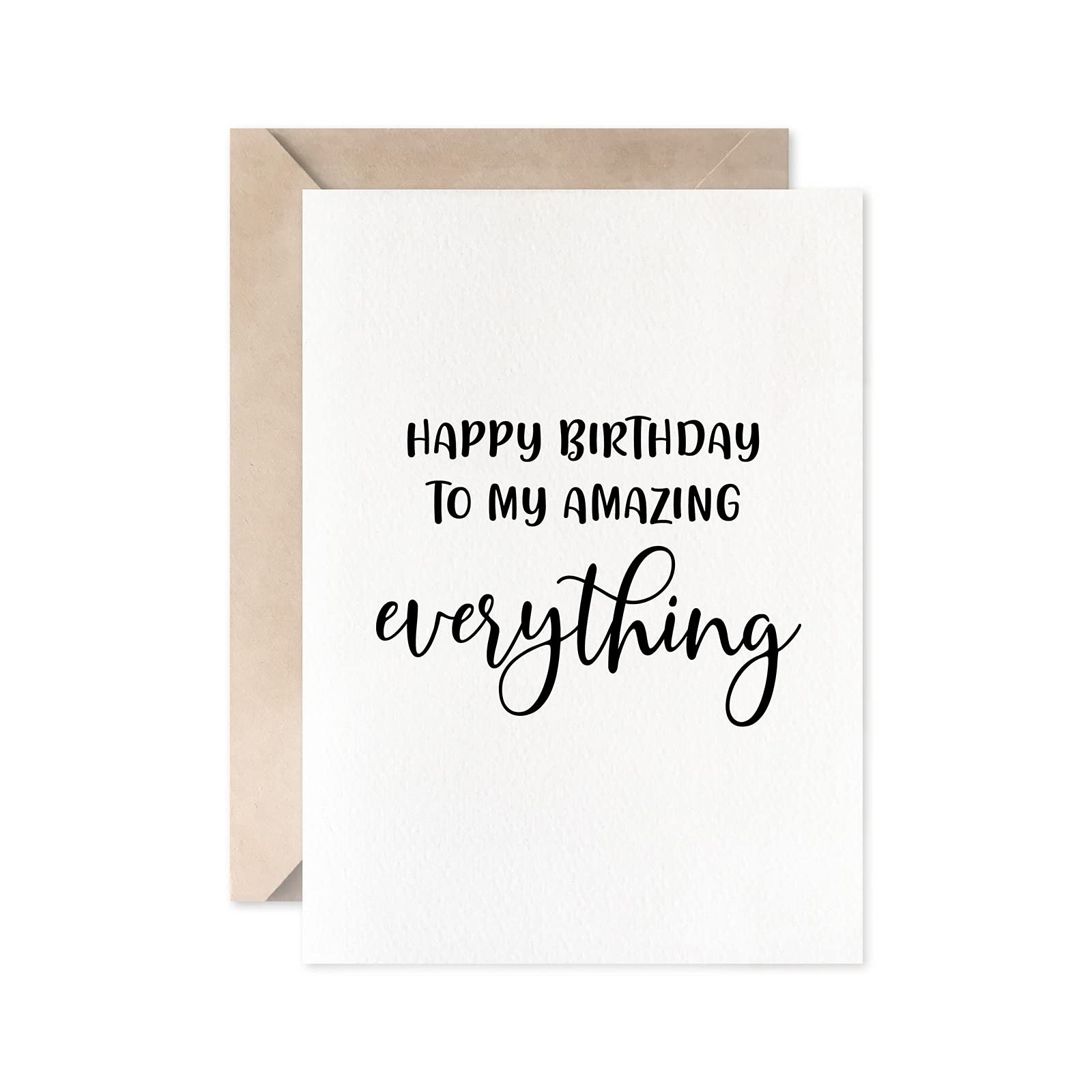 Romantic Birthday Card for Wife, Husband, Girlfriend, Boyfriend - Heartfelt Happy Birthday Greeting Card for My Amazing Everything | Perfect for Anniversaries, Valentine's Day & Special Occasions
