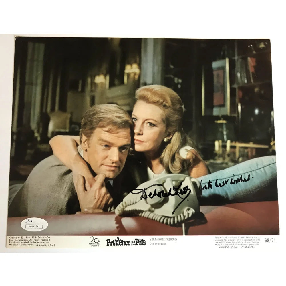 Deborah Kerr Autographed 8x10 Photo with JSA COA - Prudence and the Pill Movie Memorabilia - Perfect for Film Collectors & Classic Cinema Fans