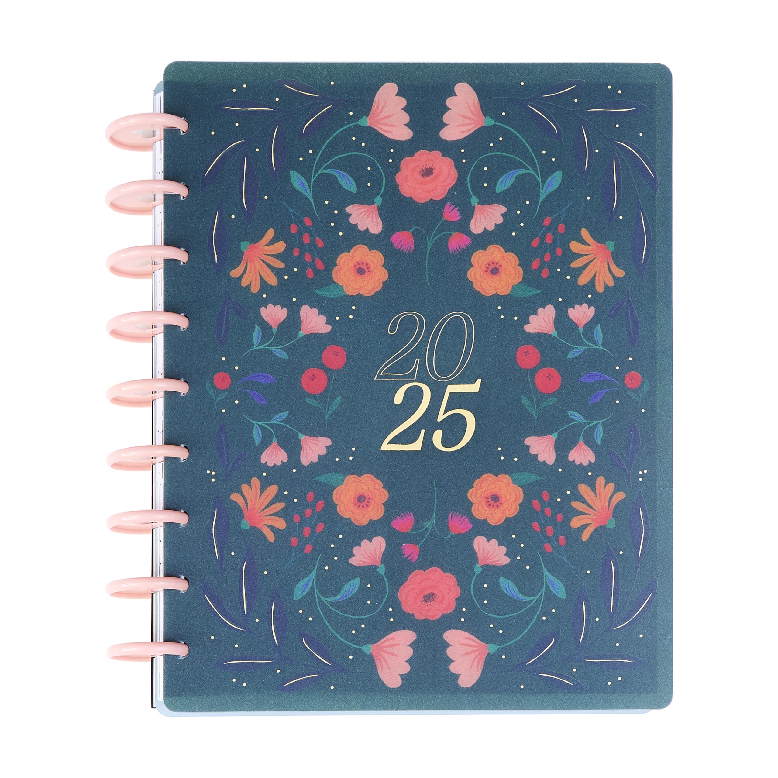 Happy Planner Disc-Bound 12-Month Planner 2025 - Daily Weekly Monthly Organizer, Classic Size (7