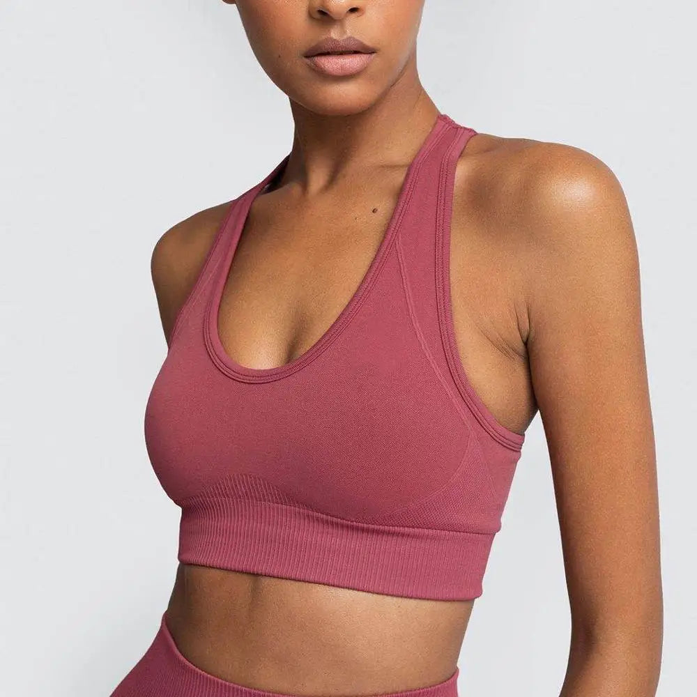 2pcs Women's Seamless Hyperflex Workout Outfits - Long Sleeve Crop Top & High Waist Leggings for Yoga, Gym & Running | Athletic Sportswear for Women | Perfect for Fitness, Training & Active Lifestyle