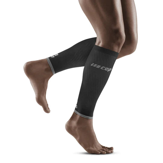 Men's Ultralight Compression Calf Sleeves - Black - Support & Recovery for Running, Cycling & Sports - Breathable & Comfortable Leg Sleeves for Athletes & Active Lifestyles