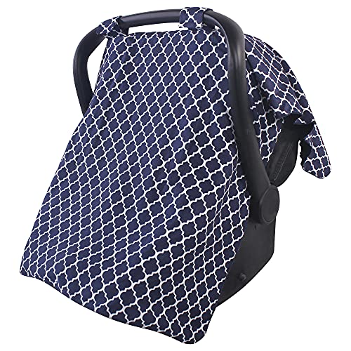 Navy Trellis