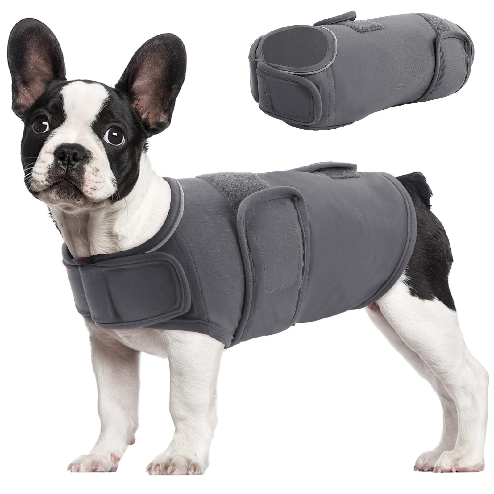MORVIGIVE Dog Anxiety Vest - Adjustable Calming Jacket for Small, Medium & Large Dogs - ThunderShirt for Fireworks, Storms, Travel & Separation Anxiety Relief - Soft Anti-Stress Coat for Nervous Pets - Perfect for Vet Visits, Grooming & Noisy Events