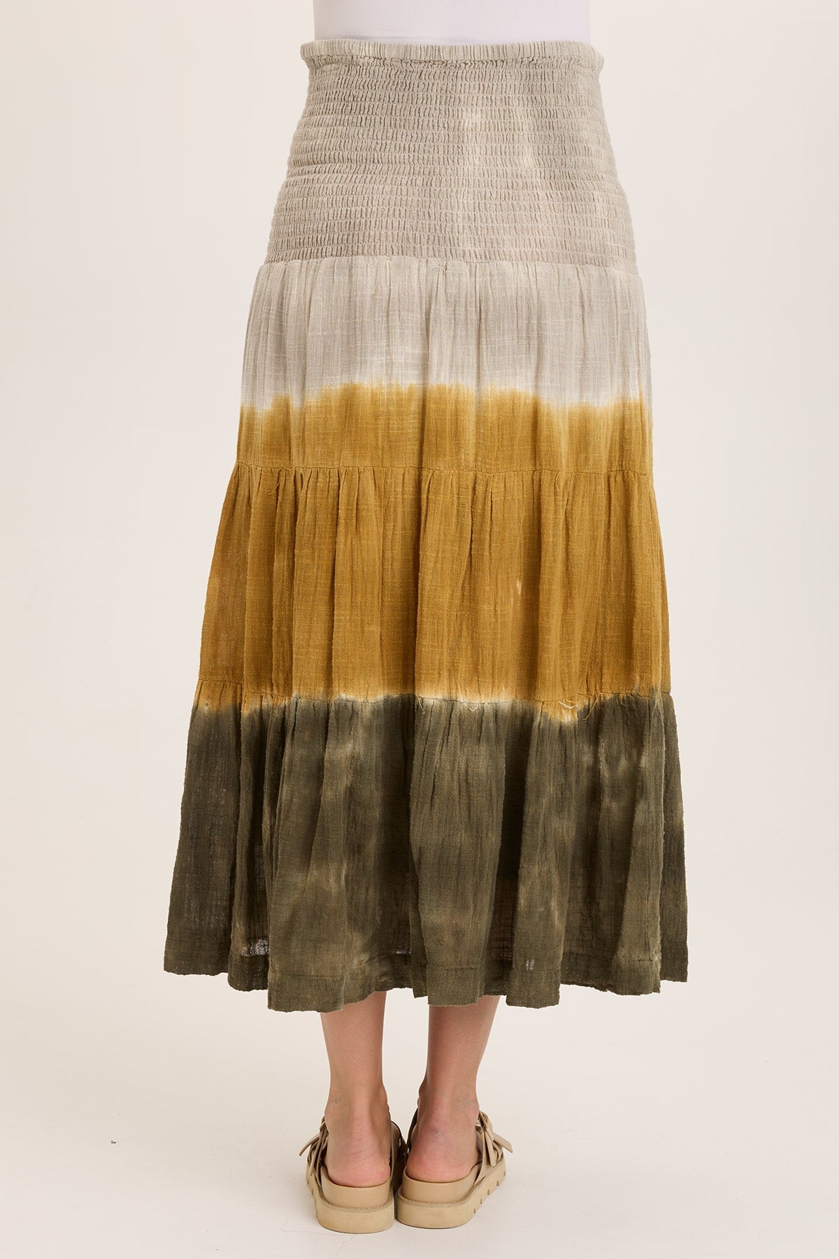 Paigene Women's Flowy Gauze Tiered Maxi Skirt - Boho Summer Beach Dress for Vacation, Festival, and Casual Wear