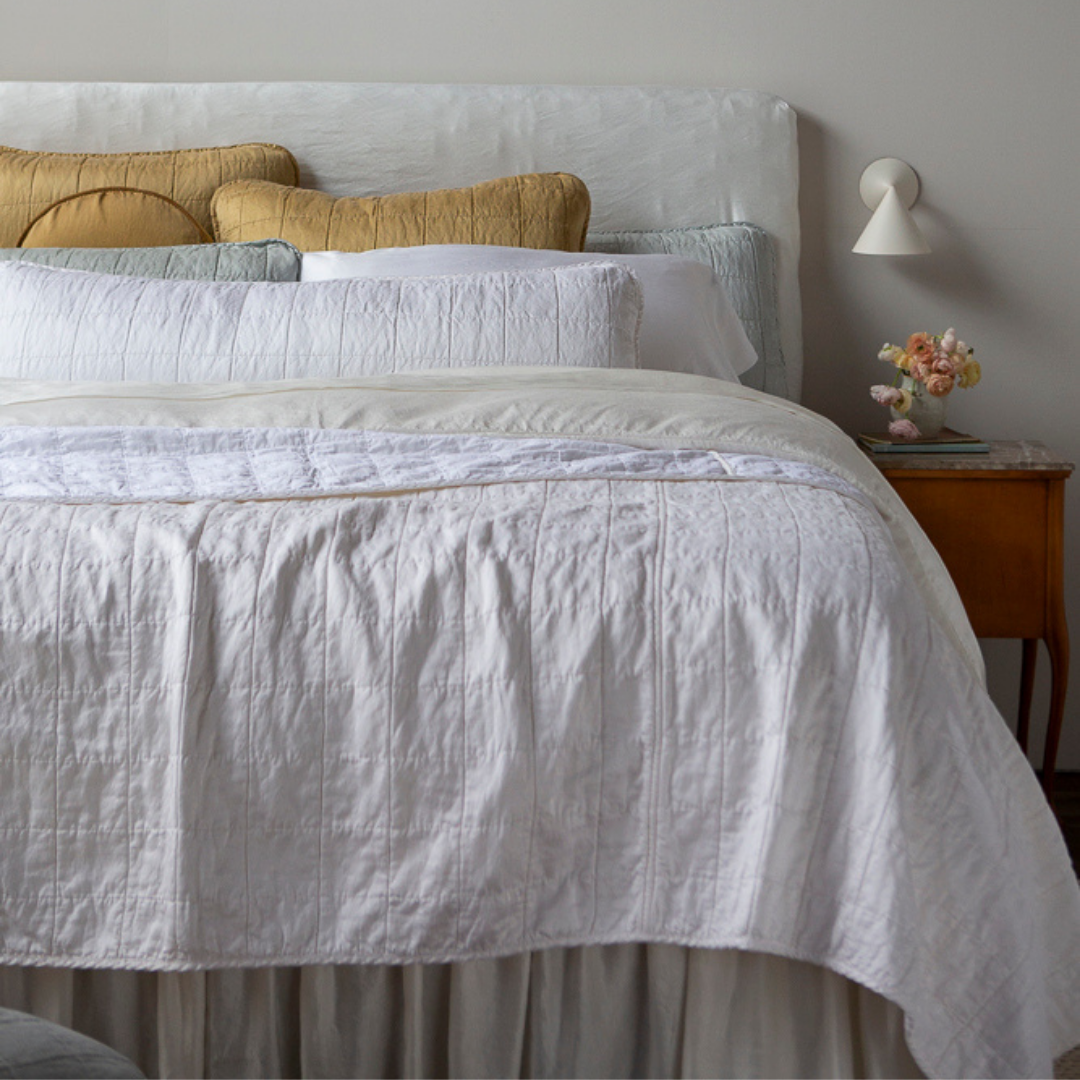 Sel Coverlet - Soft & Breathable Bedspread for All Seasons | Lightweight Quilted Blanket for Bedroom Decor, Guest Room & Cozy Home Styling