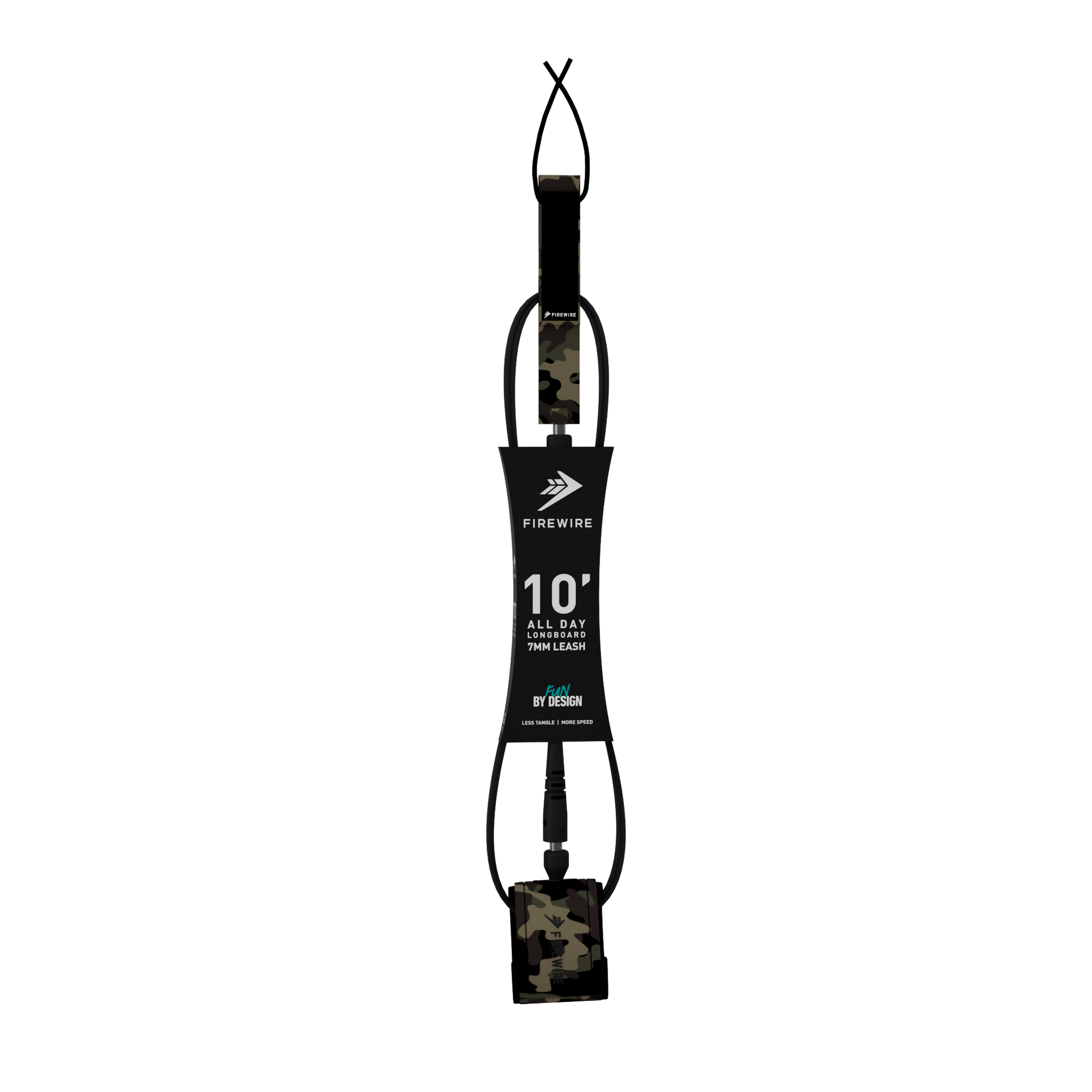 Firewire 10'0 All Day 7mm Camo Surfboard Leash - Durable & Comfortable for Long Surfing Sessions - Perfect for Wave Riding, Paddle Boarding & Water Sports