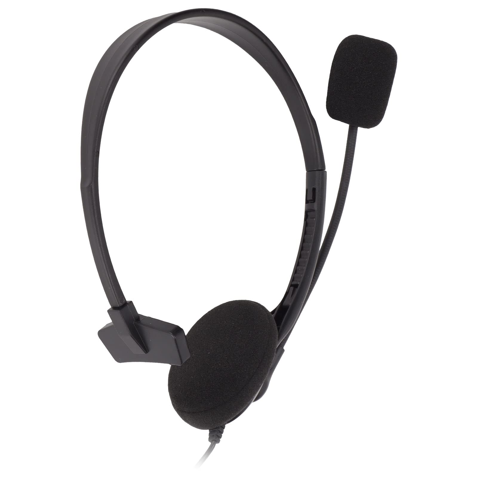 Noise Cancelling PC Business Headset with Flexible Boom Mic - 3.5mm Wired Computer Headset for Customer Service, Telemarketing & Office Use - Ideal for Call Centers, Remote Work & Online Meetings