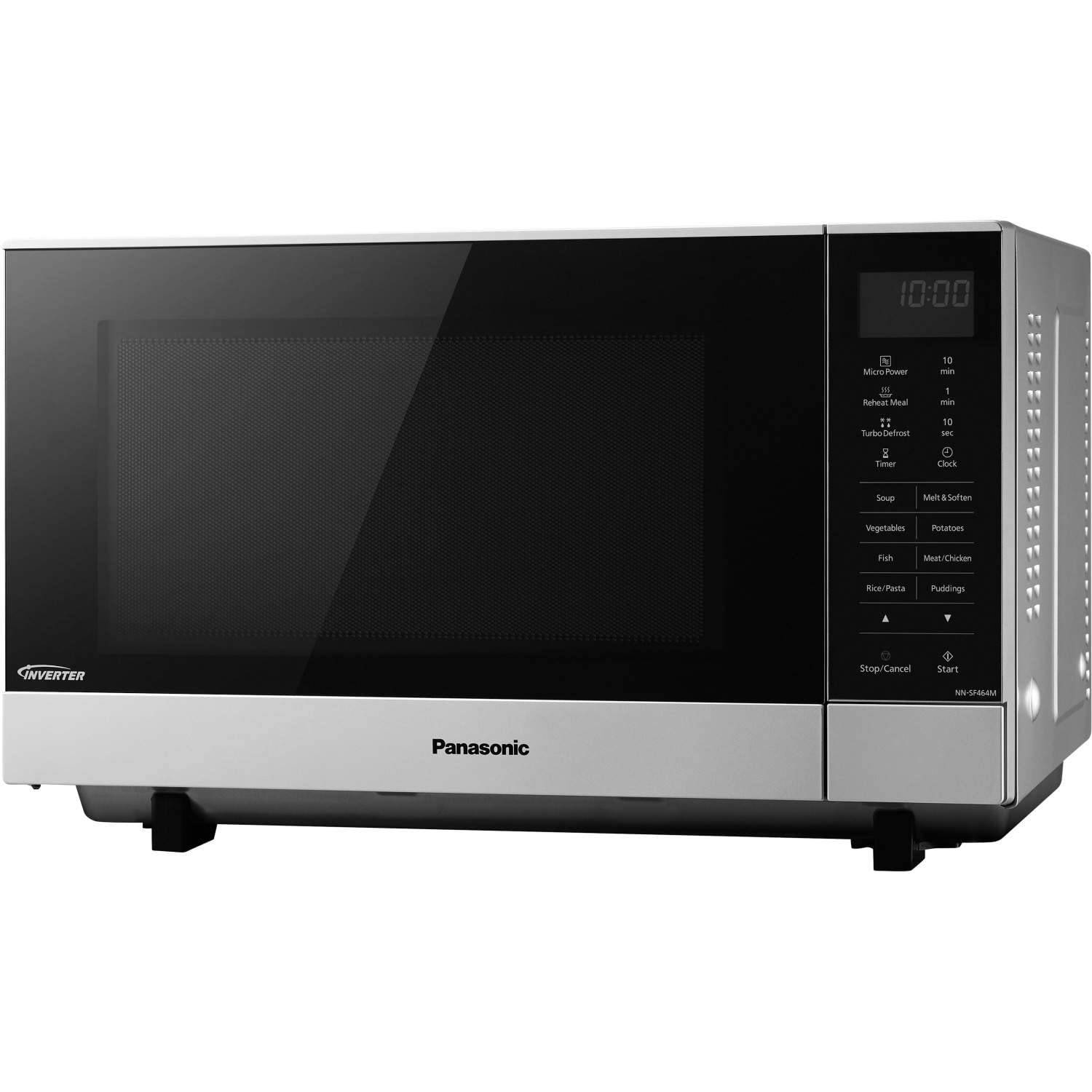 Panasonic NN-SF464MBPQ 27L Silver Countertop Microwave Oven - Perfect for Small Kitchens, Dorms & Office Break Rooms