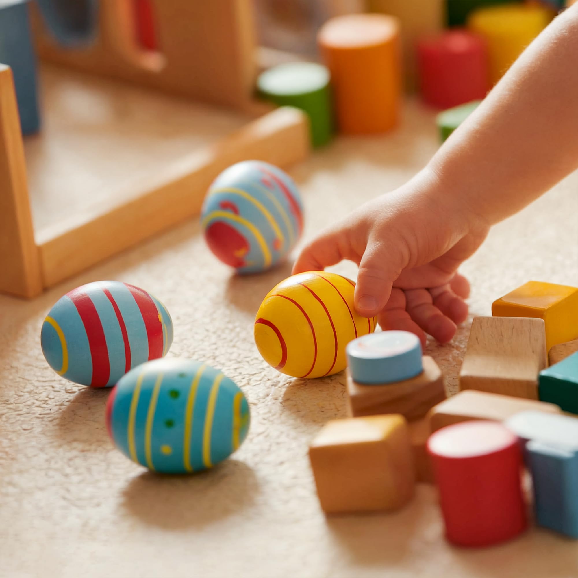 500 Unfinished Wooden Easter Eggs 1-5/8 inch - Natural Wood Craft Eggs for DIY Decorating, Painting & Easter Crafts - Perfect for Holiday Decor, Spring Projects & Kids Art Activities