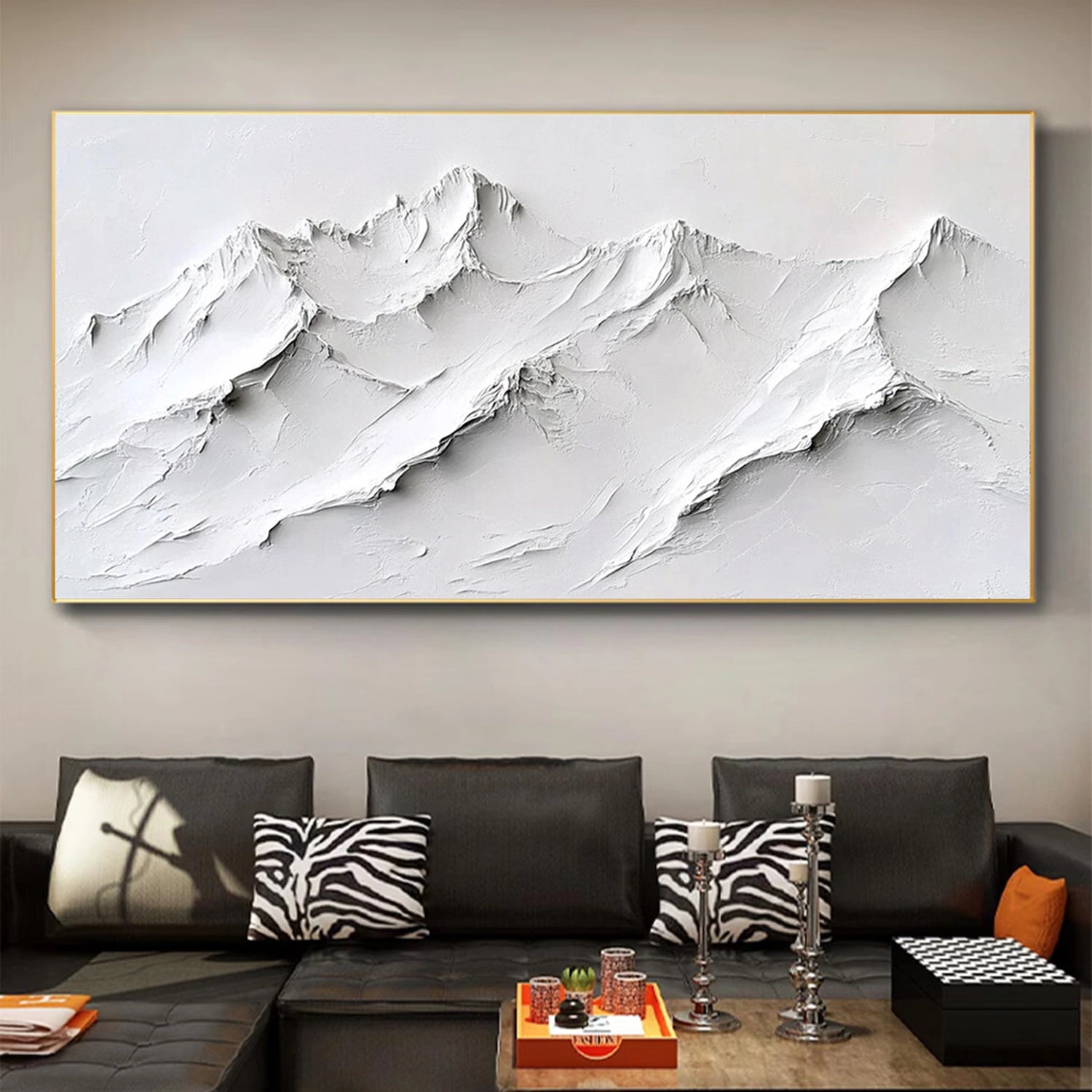 Minimalist Textured Plaster Art Painting - Modern Abstract Wall Decor #MM302 | Perfect for Living Room, Bedroom & Office