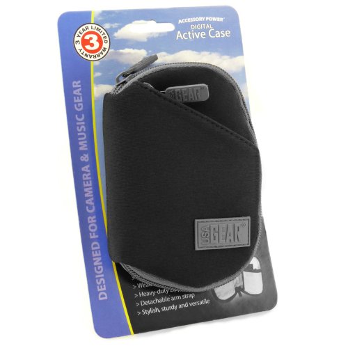 USA Gear Protective Case for Digital Voice Recorder - Durable Travel Case Compatible with EVIDA V618, Sony ICD-PX370, Aomago & Lavalier Microphones - Waterproof Belt Loop Case for Interviews, Lectures & Outdoor Recording (Black)