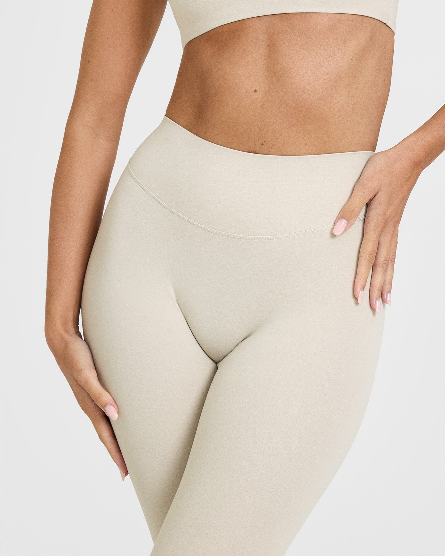 SoftMotion™ High Waist Yoga Leggings for Women - Breathable & Stretchy Workout Pants - Perfect for Yoga, Running, Gym & Lounge Wear (Sand Color)