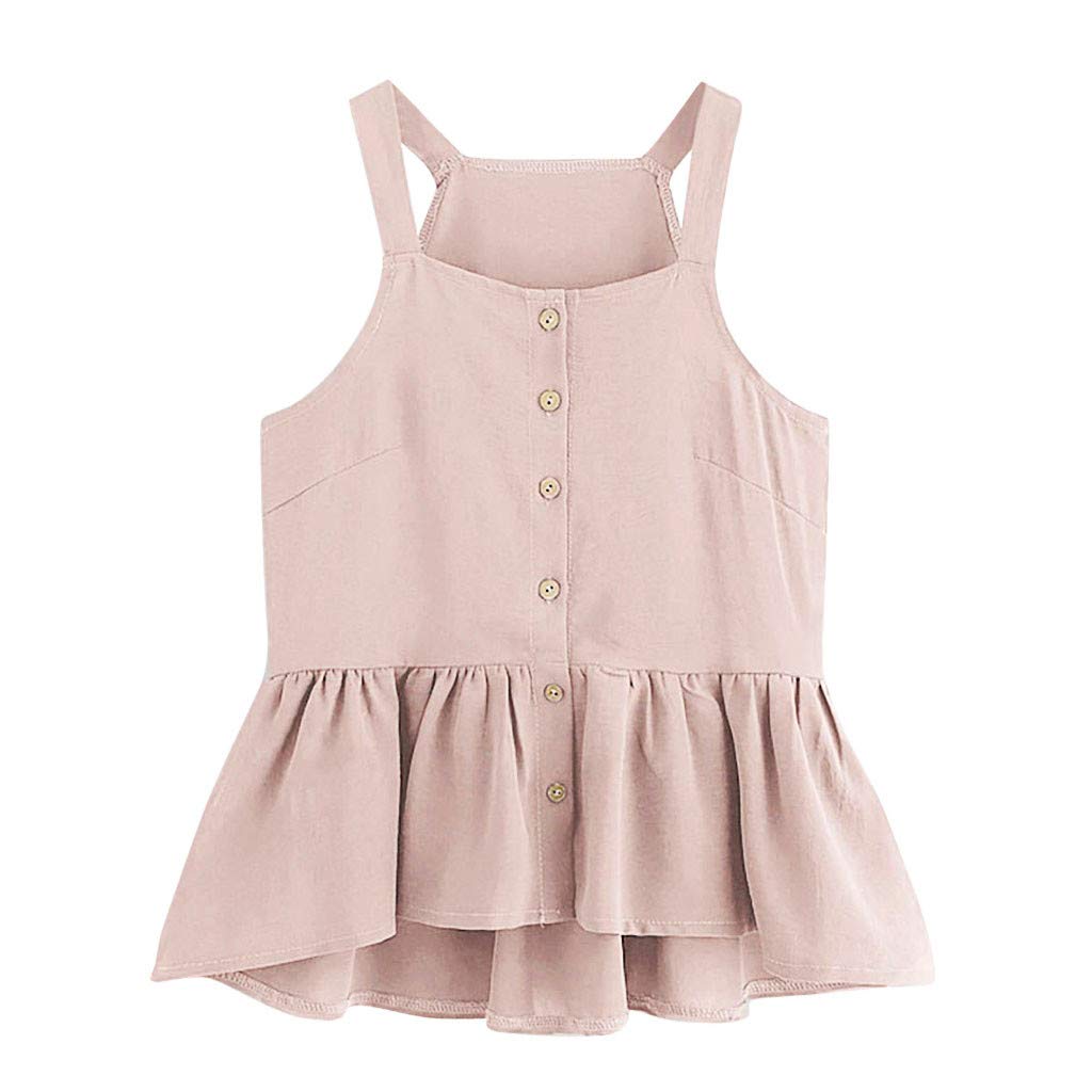 Women's Casual Ruffle Hem Crop Top - Sleeveless Camisole Blouse for Dressy & Everyday Wear | Perfect for Summer Outfits, Date Nights & Layering