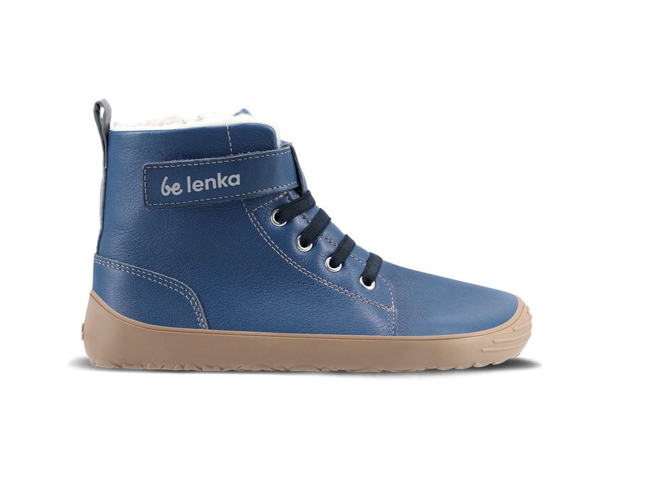 Barefoot Shoes for Kids - Be Lenka Winter Edition in Ocean Blue | Waterproof & Warm for Outdoor Play, Hiking, and Winter Adventures