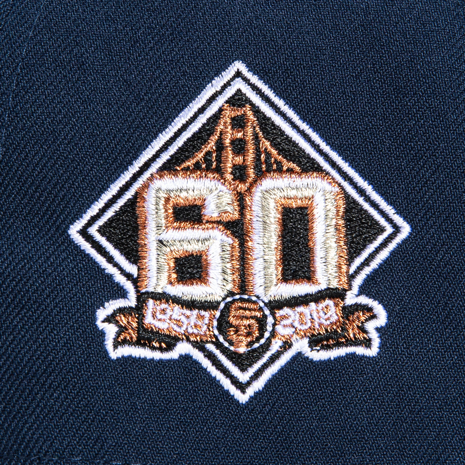 New Era 9Forty A-Frame San Francisco Giants 60th Anniversary Patch Snapback Hat - Navy & White - Official MLB Baseball Cap for Men & Women - Perfect for Games, Collecting & Streetwear Fashion
