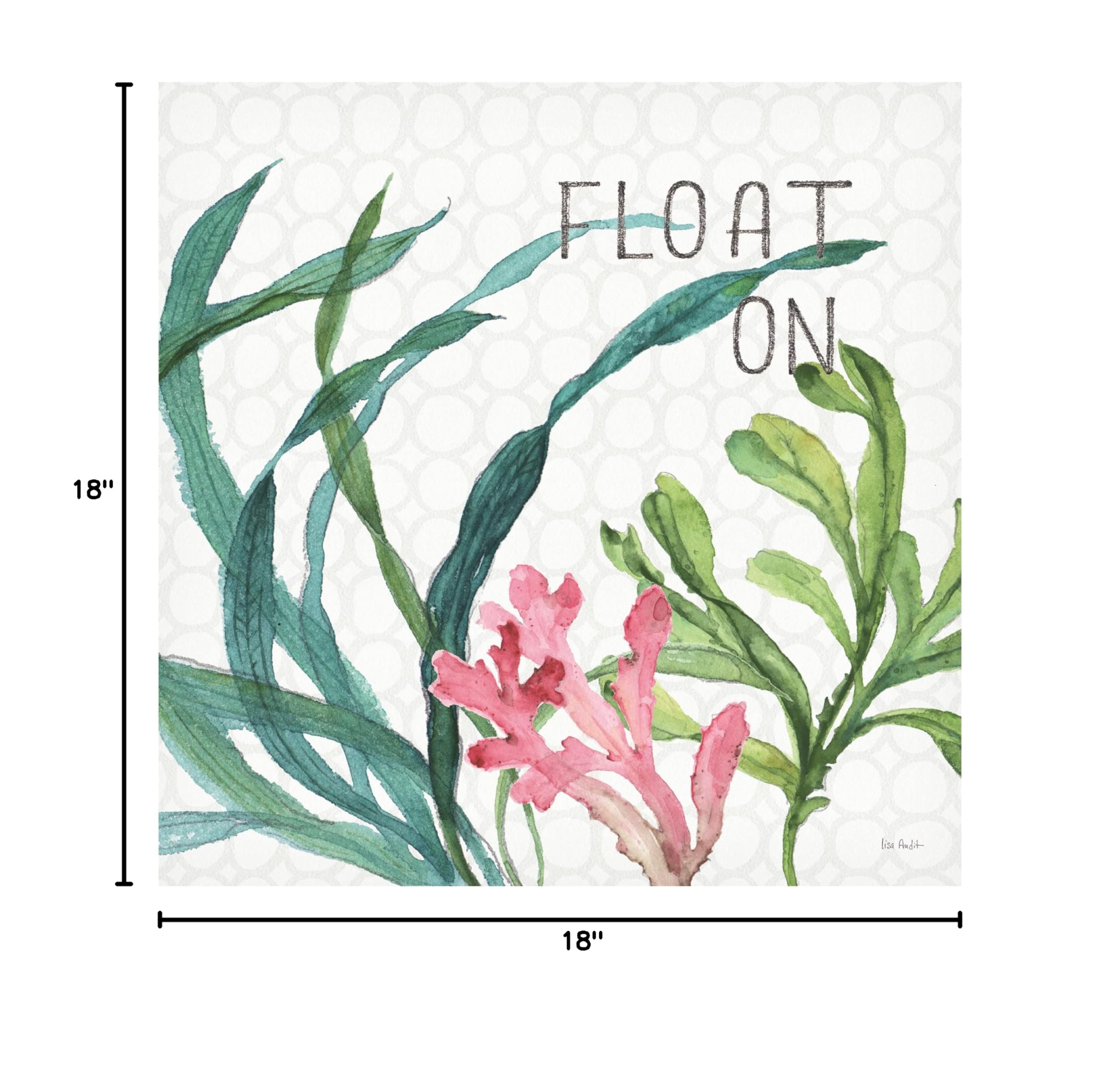 Lisa Audit 'Mixed Greens LXVIII' Canvas Wall Art Print - Modern Botanical Home Decor for Living Room, Bedroom & Office