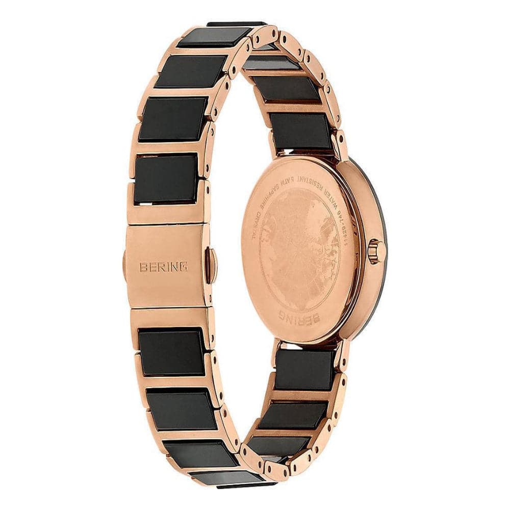 BERING 11429-746 Ceramic Women's Watch - Luxury Waterproof Ladies Wristwatch with Stainless Steel Band for Business, Party & Everyday Wear