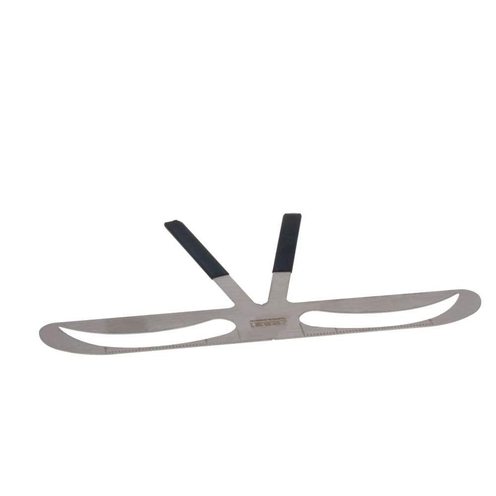 Utoolmart Stainless Steel Eyebrow Shaping Ruler - 3-Point Positioning Eyebrow Template for Precise Shaping | Reusable Makeup Tool Kit for Perfect Eyebrow Arch | Ideal for Home & Professional Salon Use