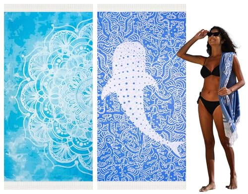 2 Pack Blue Flower Blue Whale