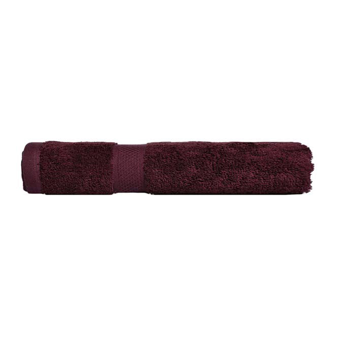 Premium 100% Combed Cotton Hand Towels - Soft & Absorbent Burgundy Bath Towel for Kitchen, Bathroom & Gym | Luxury Spa Quality Towels Set