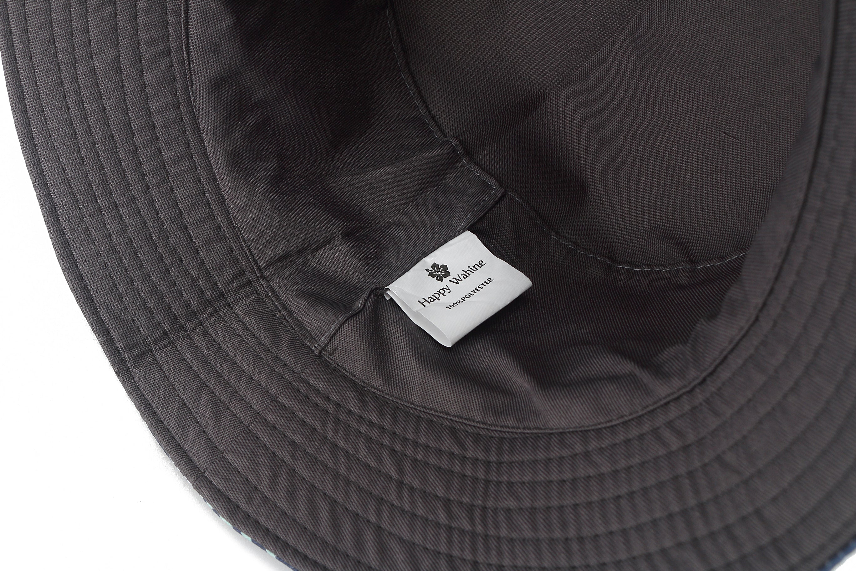 Stylish Grey Bucket Hat with Lehua Print - Trendy Sun Protection for Outdoor Activities, Beach, and Travel