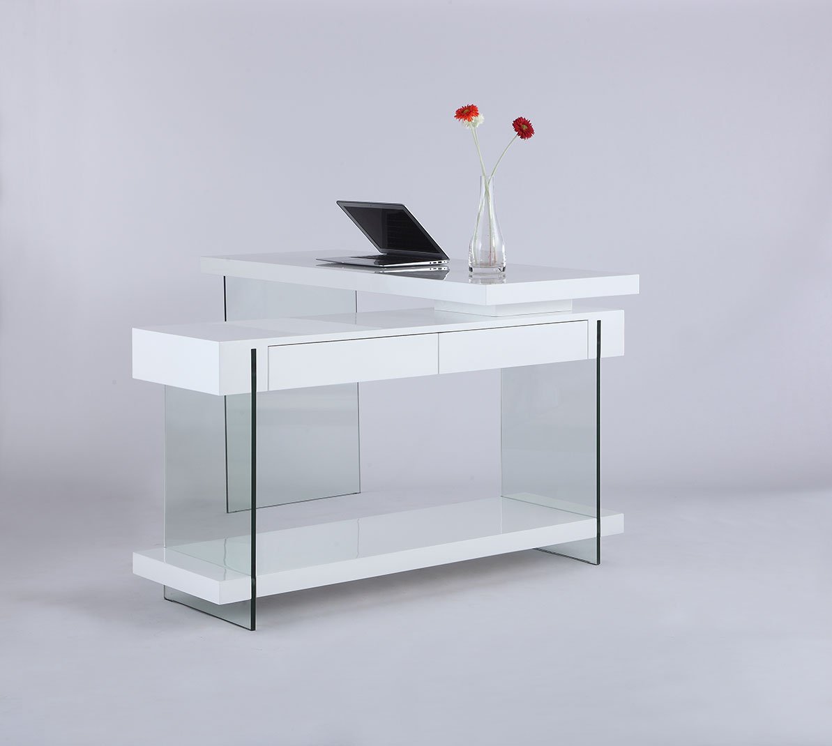 Milan Abbie White Motion Home Office Desk - Adjustable Height Standing Desk for Work from Home, Study & Gaming - Ergonomic Computer Desk with Smooth Electric Motor for Small Spaces & Modern Offices