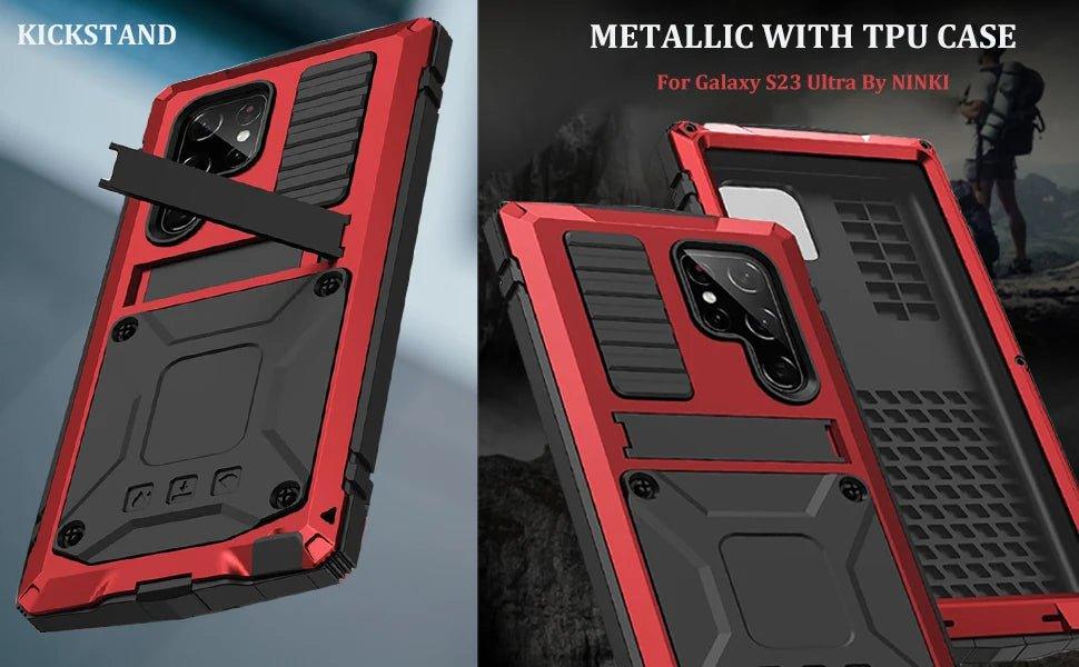 Samsung Galaxy S24 Plus Rugged Military-Grade Metal Case - Shockproof & Durable Protection for Outdoor, Work & Adventure