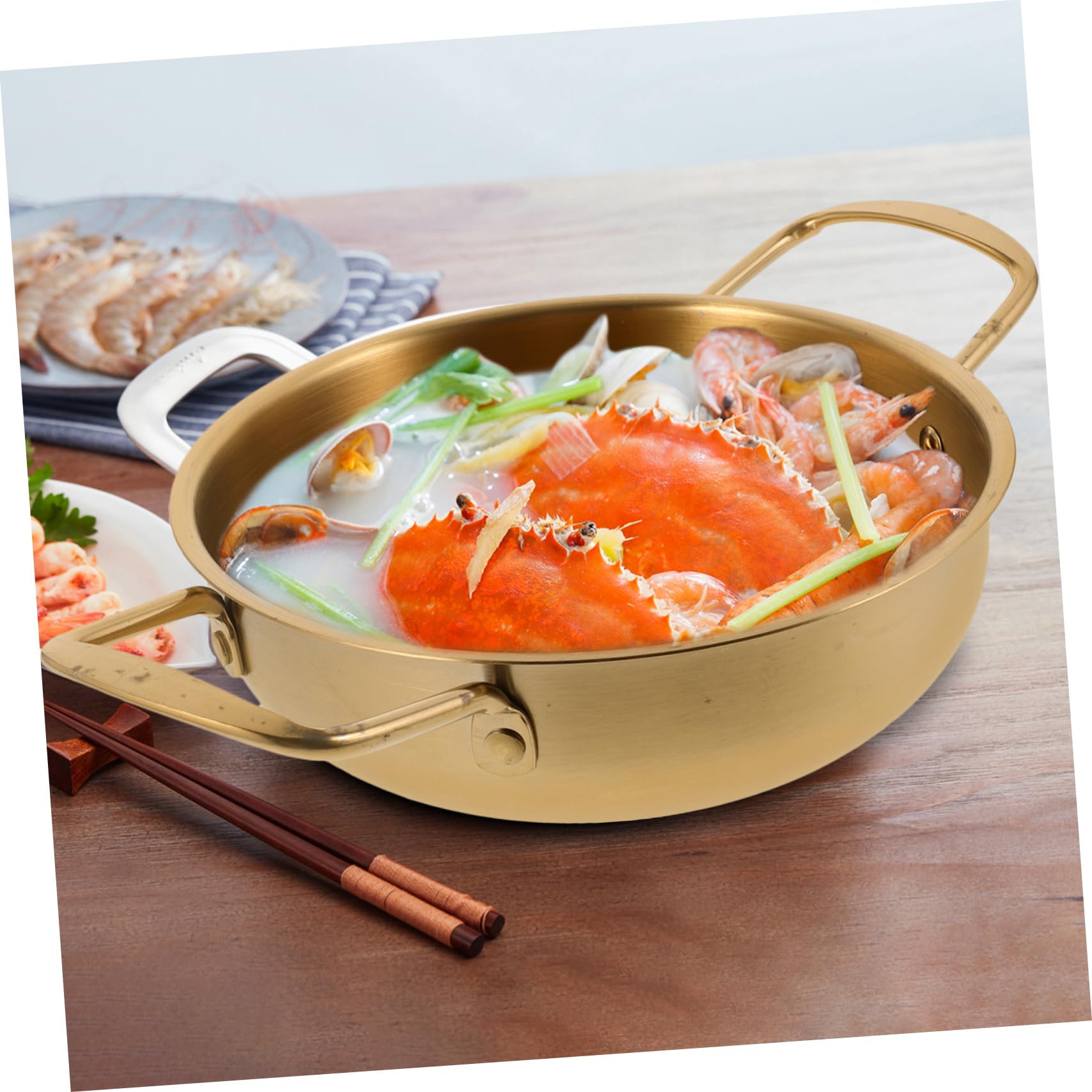 DOITOOL 1pc Stainless Steel Soup Pot - Ramen Noodle Cooker with Lid, Multi-Purpose Kitchen Cooking Pan for Ramyun, Hand-Pulled Noodles & Sauces | Perfect for Home Cooking, Travel & Camping