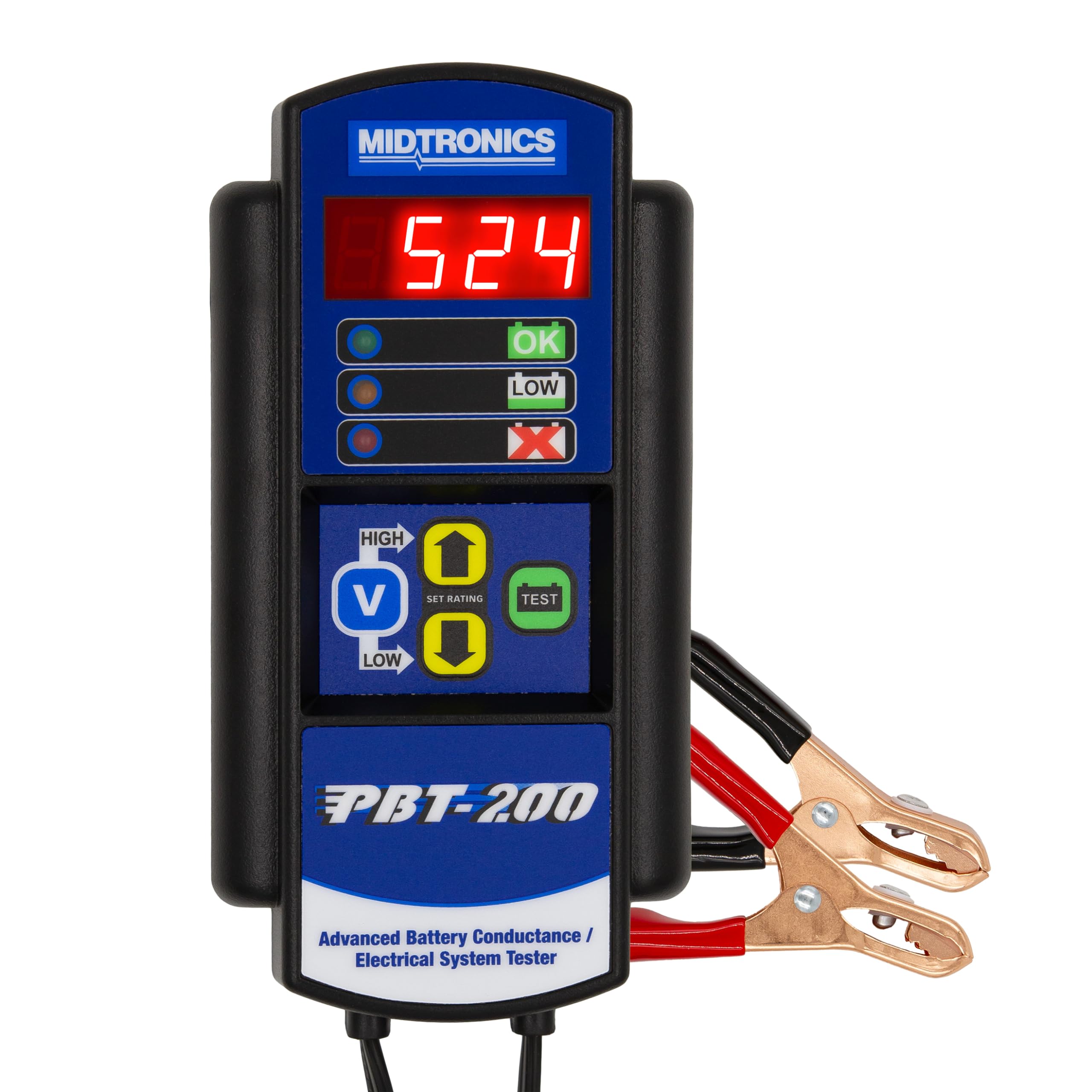Midtronics PBT-200 12V Advanced Automotive Battery Diagnostic Tool - Electrical System Tester for 200-850 CCA Batteries - Conductance Testing & Service Diagnostics - Perfect for Mechanics & Auto Shops